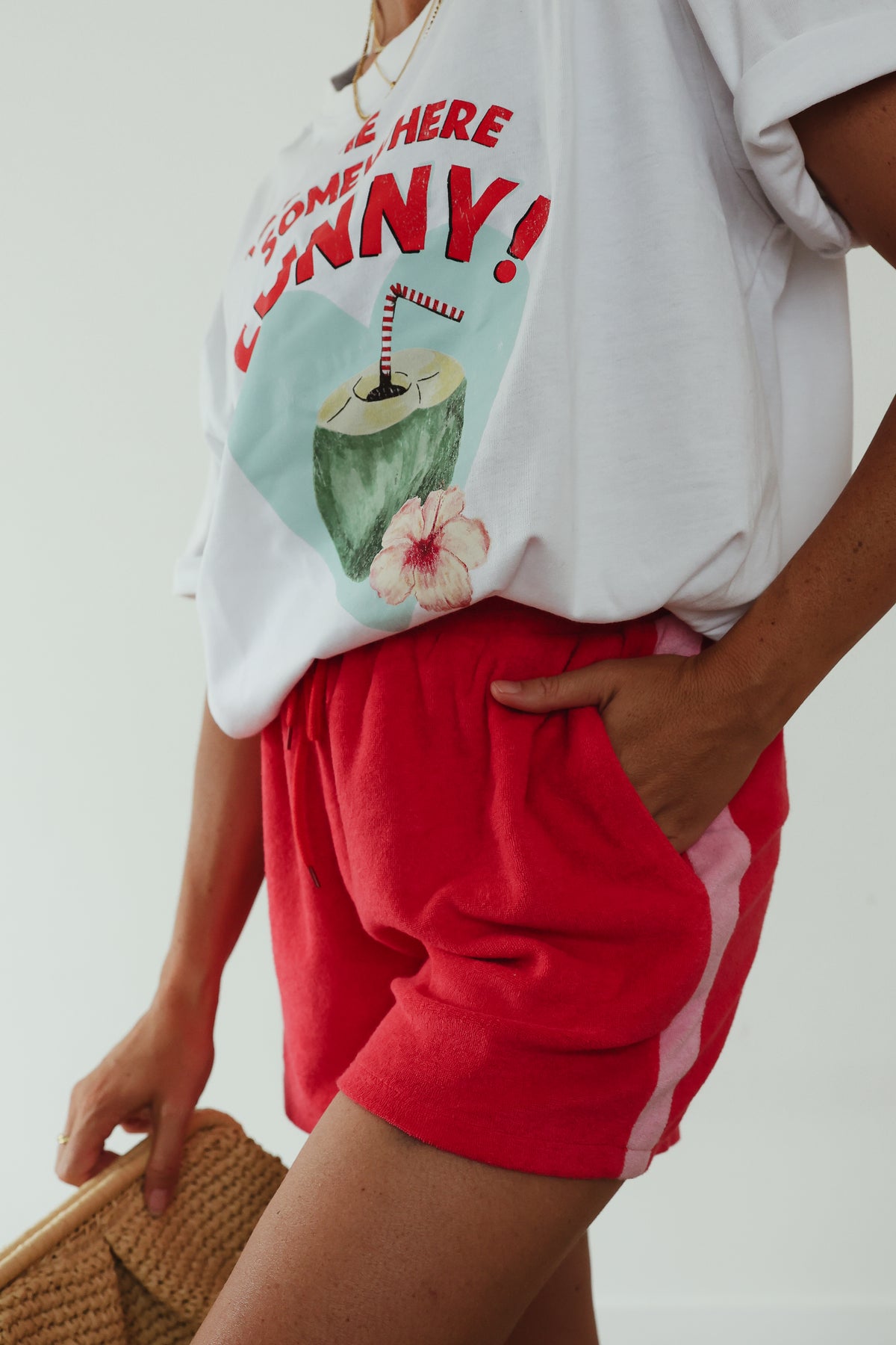 Ladies Sunny Somewhere Terry Towel Shorts
