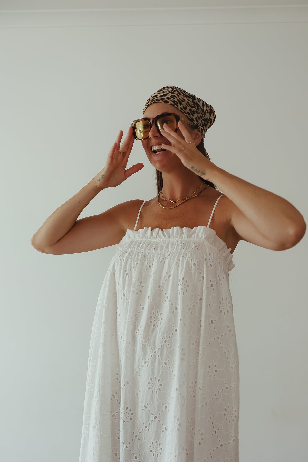 LADIES VALENCIA MAXI DRESS - WHITE