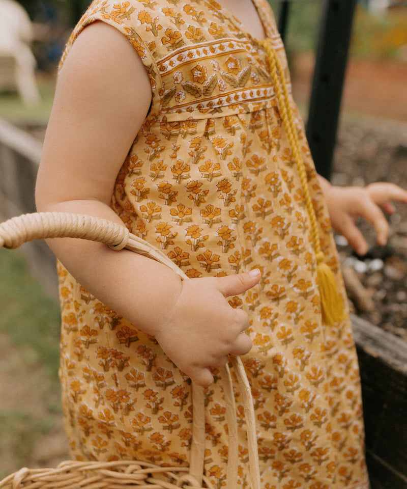Sleeveless Little Luna Dress - Goldie
