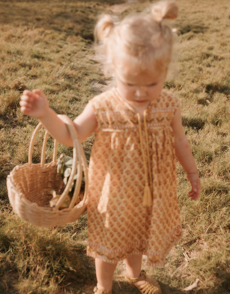 Sleeveless Little Luna Dress - Goldie