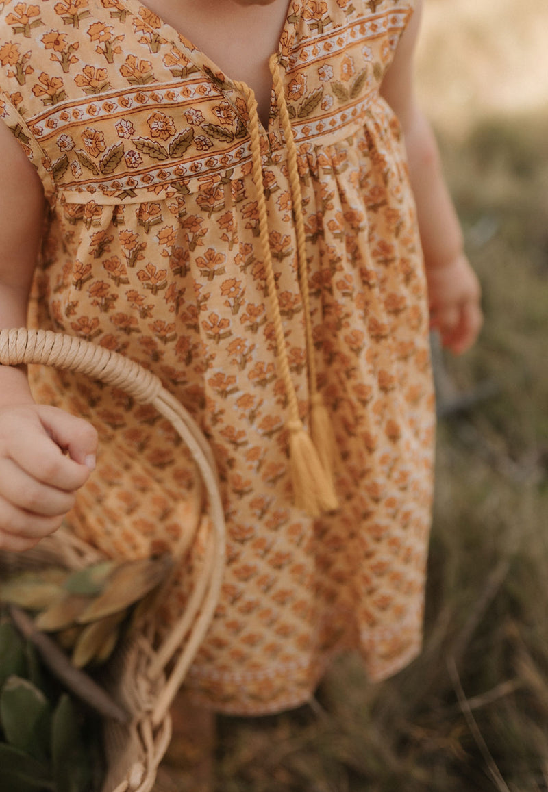 Sleeveless Little Luna Dress - Goldie