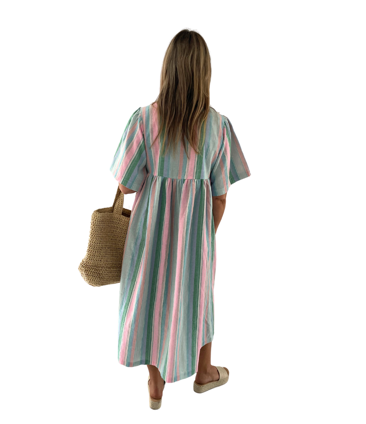 Ladies Calypso Sun Dress - Candy Stripe