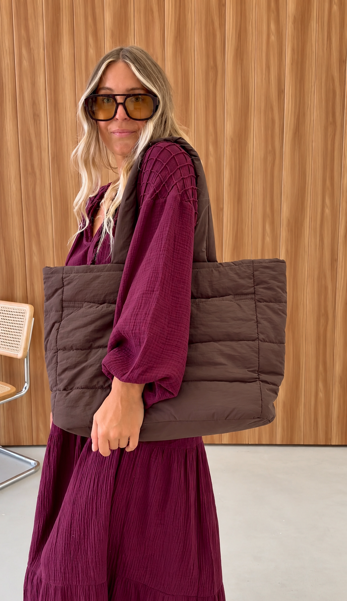 Ladies Dawn Midi Dress - Burgundy