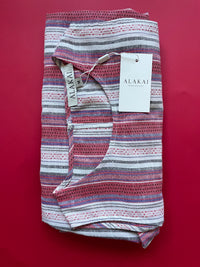 LADIES CALYPSO MIDI DRESS - RED STRIPE
