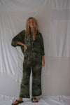 LADIES MOLLY TIE DYE  PANT - KHAKI