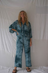 LADIES MOLLY TIE DYE PANT - INDIGO