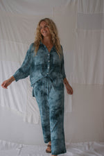 LADIES MOLLY TIE DYE PANT - INDIGO