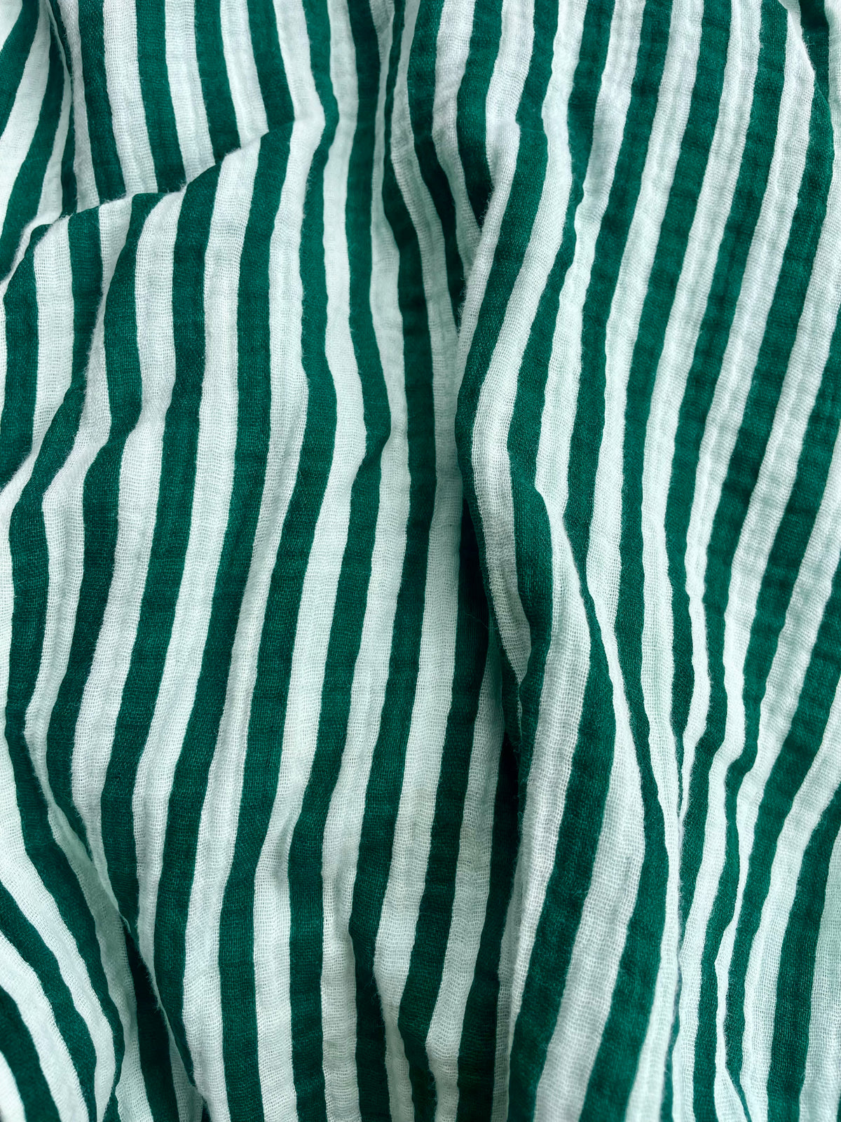 LADIES JUNO LACE NECK SLIP DRESS -  EMERALD STRIPE