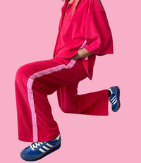 LADIES LUCKY DAY TERRY SHIRT - RED
