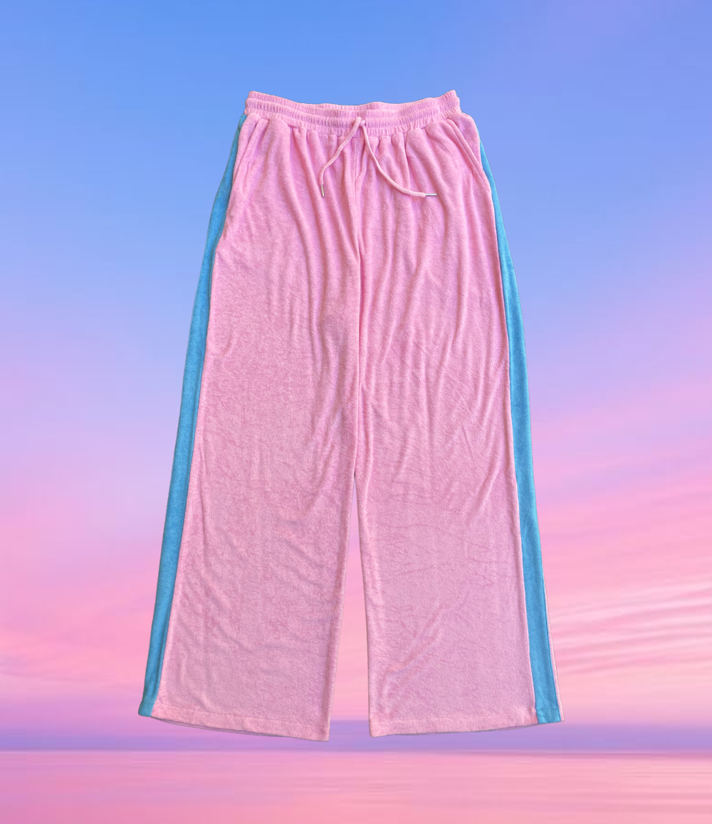 LADIES LUCKY DAY TERRY PANT - PINK