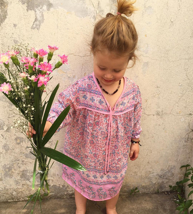 Little Luna Dress - PEONY