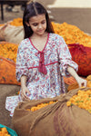 SAMPLE - Little Elvi Block Printed Smock Dress - Paisley